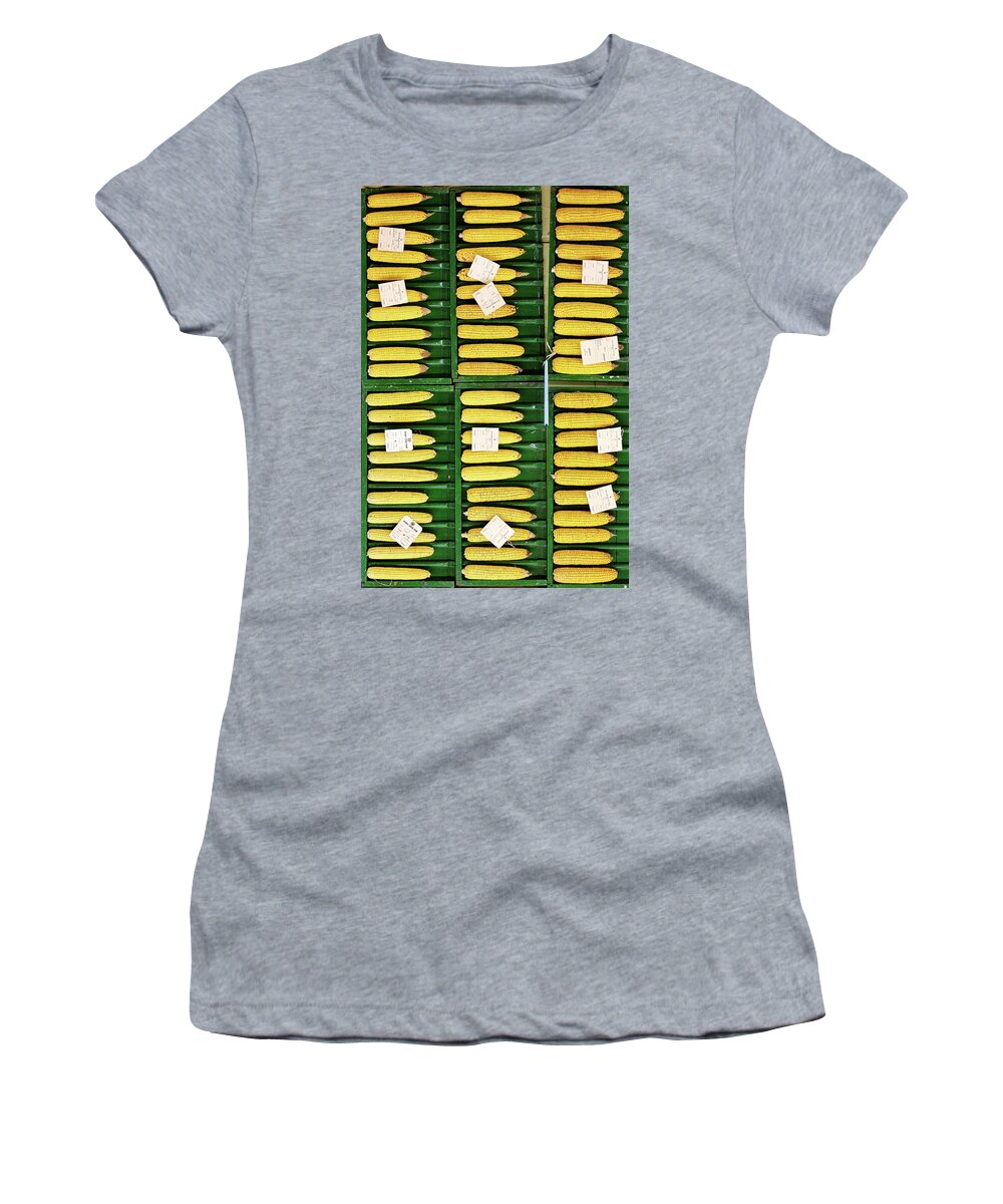 Corn Women's T-Shirt featuring the photograph All Ears by Lens Art Photography By Larry Trager
