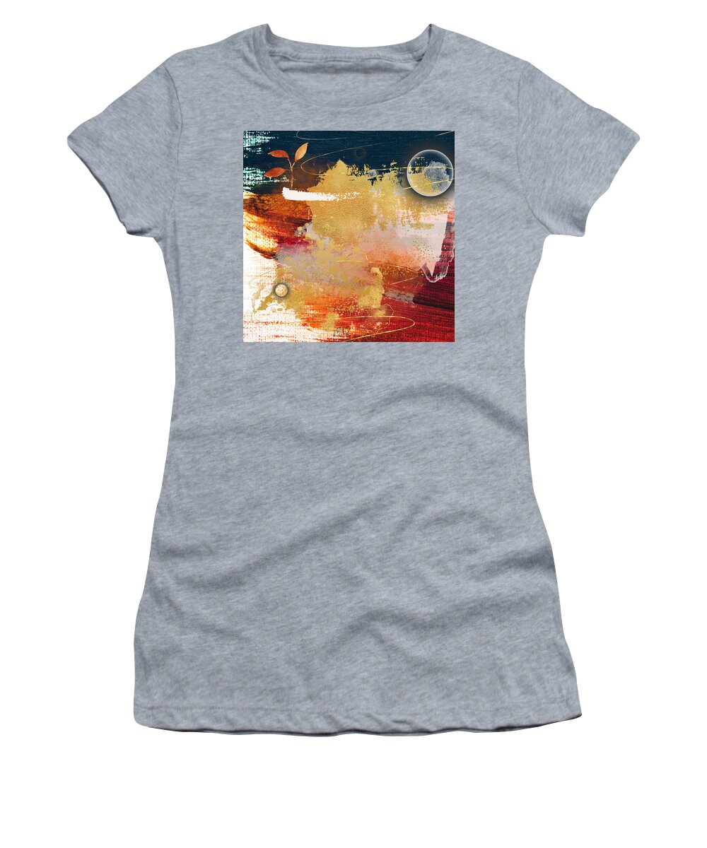  Women's T-Shirt featuring the digital art Almost Night Time by Mitak