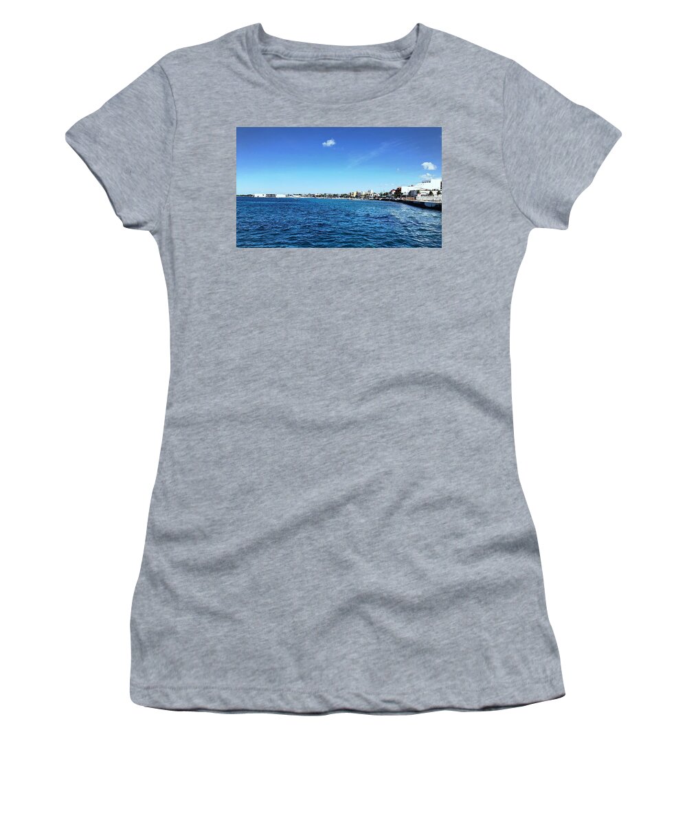 Shore Women's T-Shirt featuring the photograph Along the Shore by Linda James
