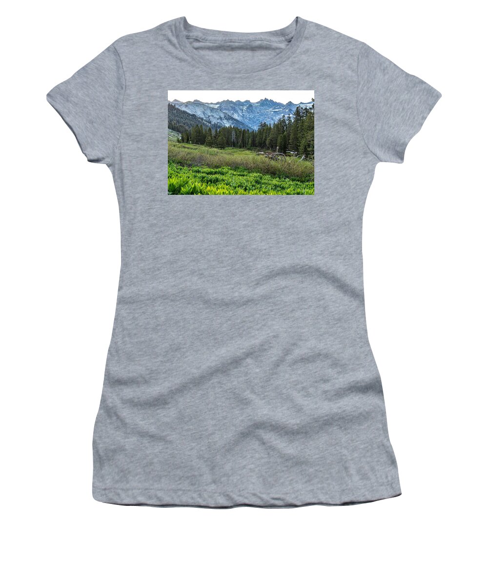 Alta Meadow Women's T-Shirt featuring the photograph Alta Meadow by Brett Harvey
