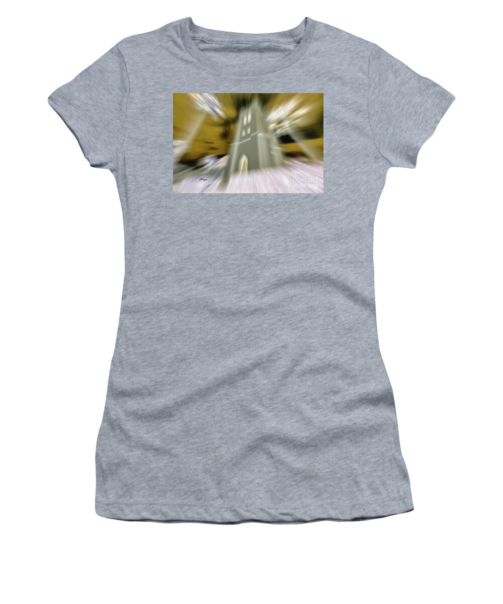 Spiritual Women's T-Shirt featuring the mixed media Altered Reality 49 - Hallelujah by DB Hayes