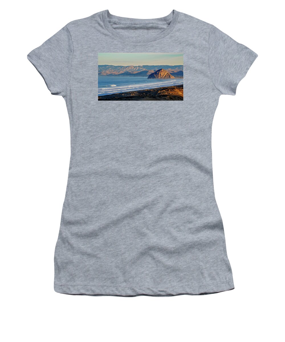 Morro Bay Women's T-Shirt featuring the photograph Morning Light by Brett Harvey