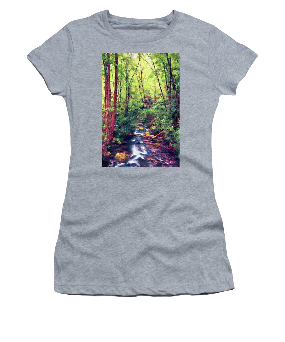 North Carolina Women's T-Shirt featuring the photograph Amazing Forest ap by Dan Carmichael