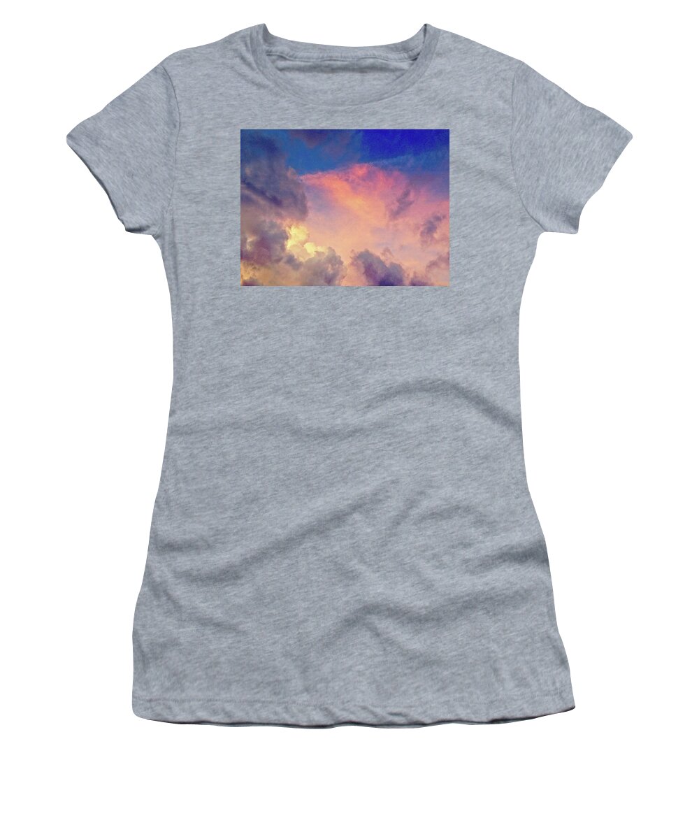 Pink Women's T-Shirt featuring the photograph Majestic Sky by Carol Whaley Addassi