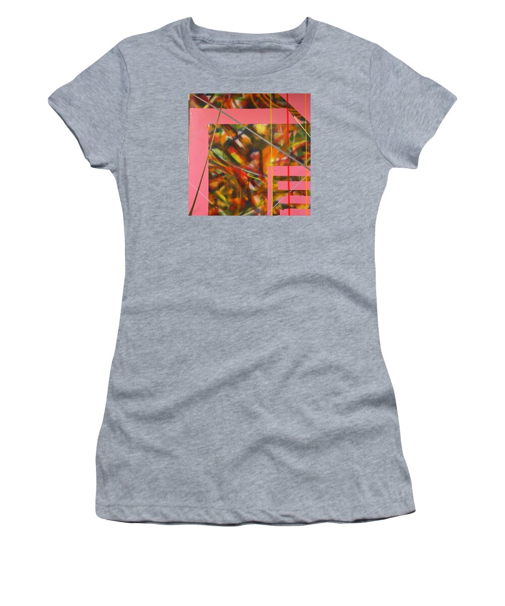 Abstract Expression Women's T-Shirt featuring the mixed media Amore Erotica by Julius Hannah