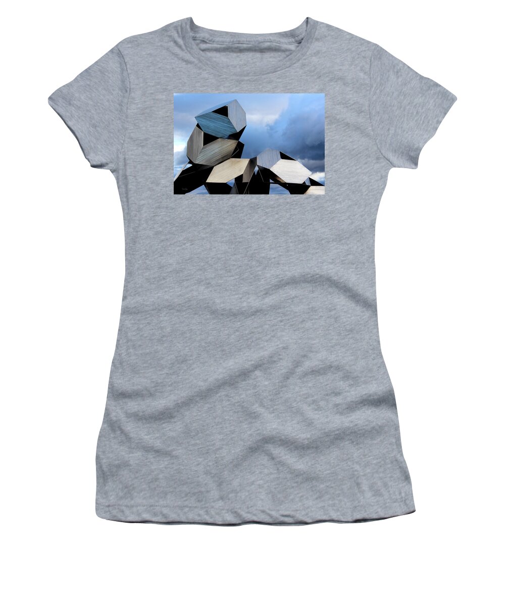 Sculpture Women's T-Shirt featuring the photograph Anchorage Sculpture by Brian Jay