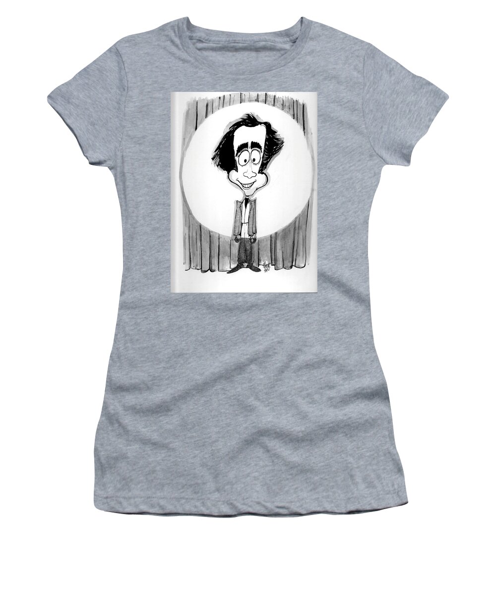 Andy Women's T-Shirt featuring the drawing Andy by Michael Hopkins