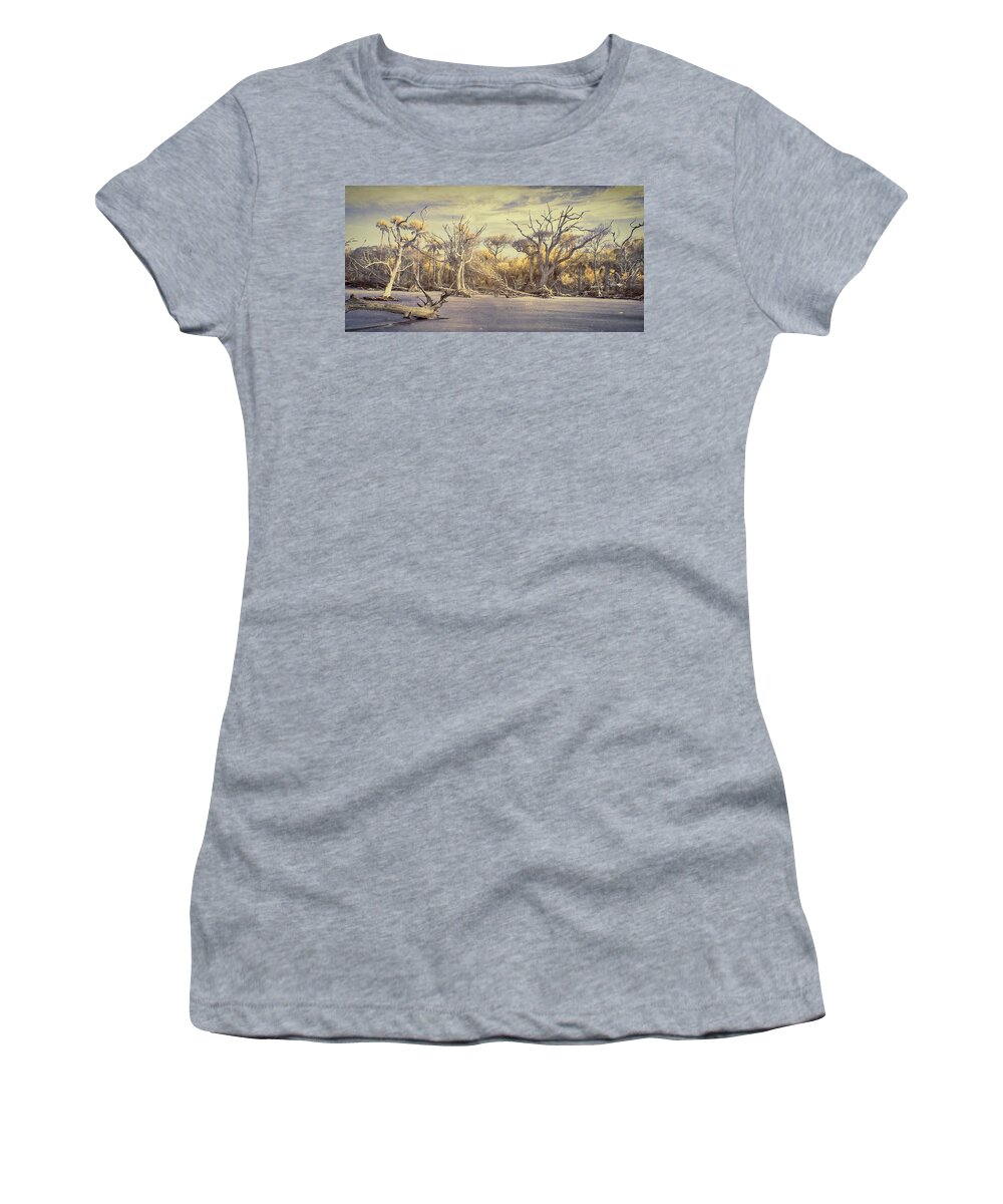 Boneyard Women's T-Shirt featuring the photograph Another Time in Another Place by Jim Cook