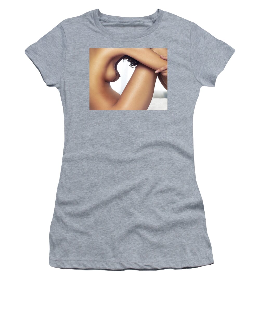 Artistic abstract closeup of nude woman body Women's T-Shirt