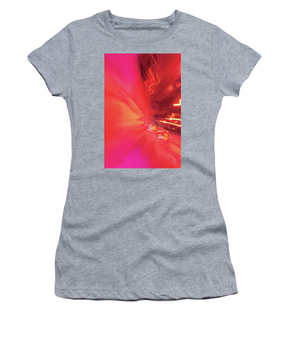 Abstract Women's T-Shirt featuring the photograph Man Move 0131 by David Davies