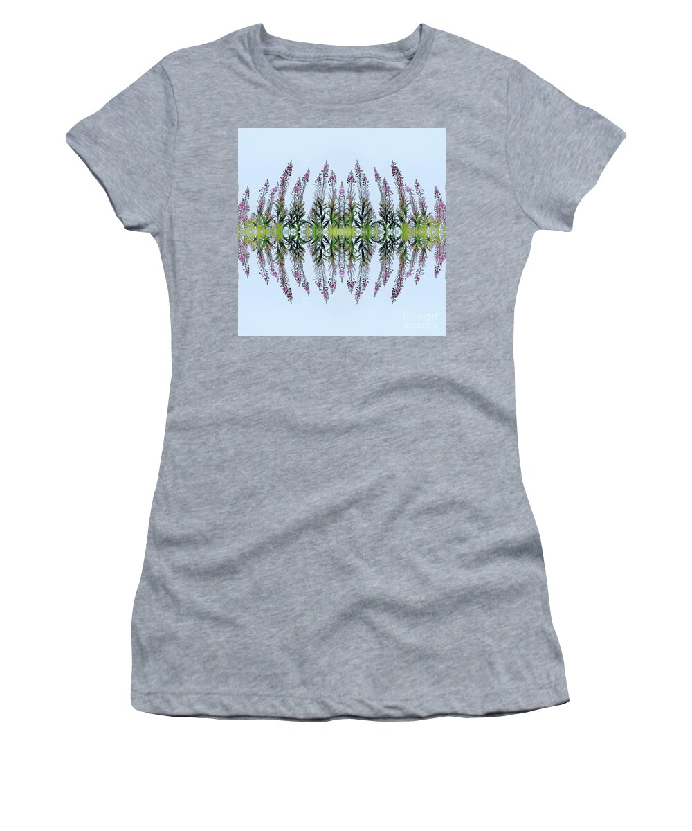 Floral Women's T-Shirt featuring the digital art As Above so Below by Alexandra Vusir