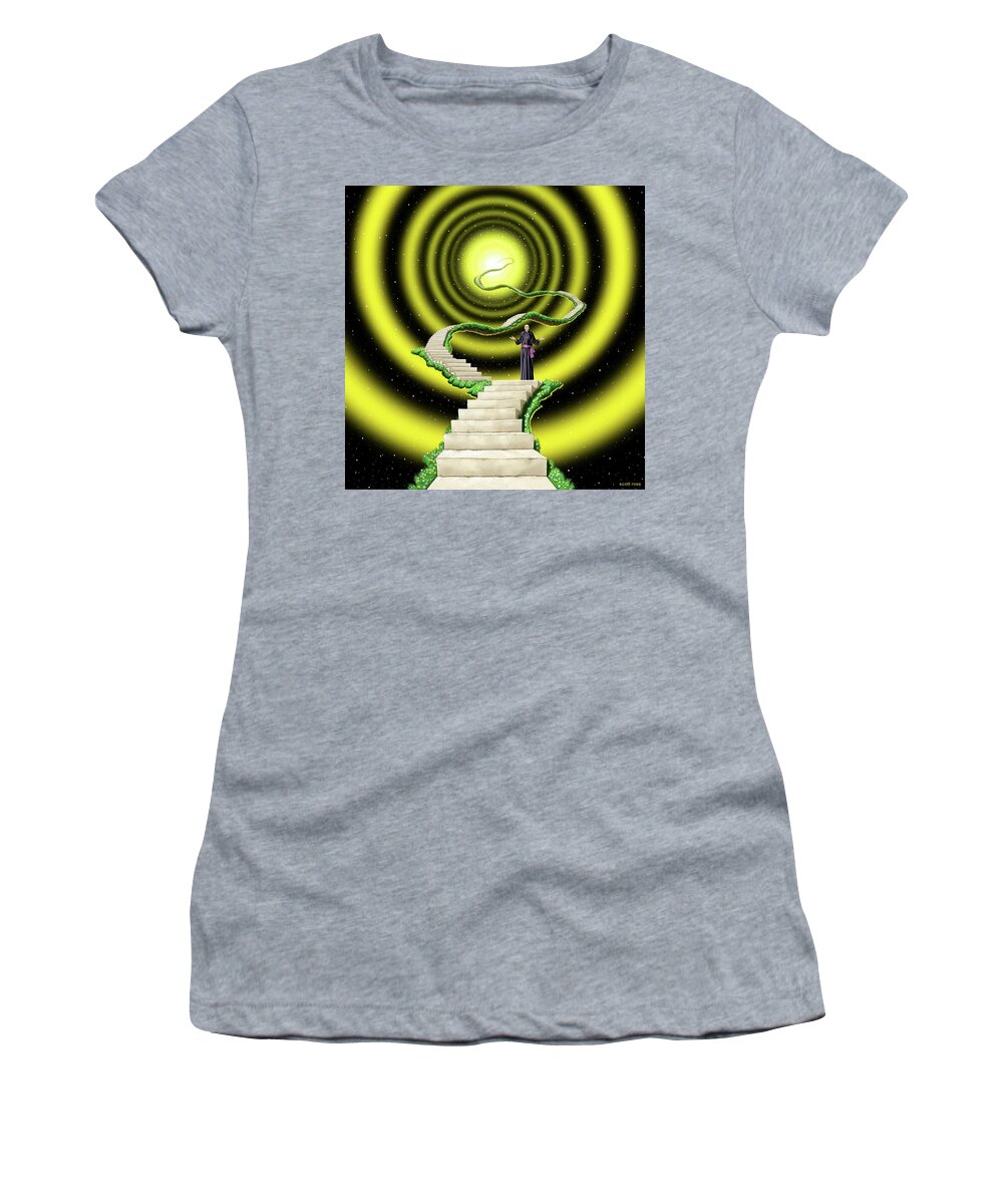 Surreal Women's T-Shirt featuring the digital art Ascension by Scott Ross