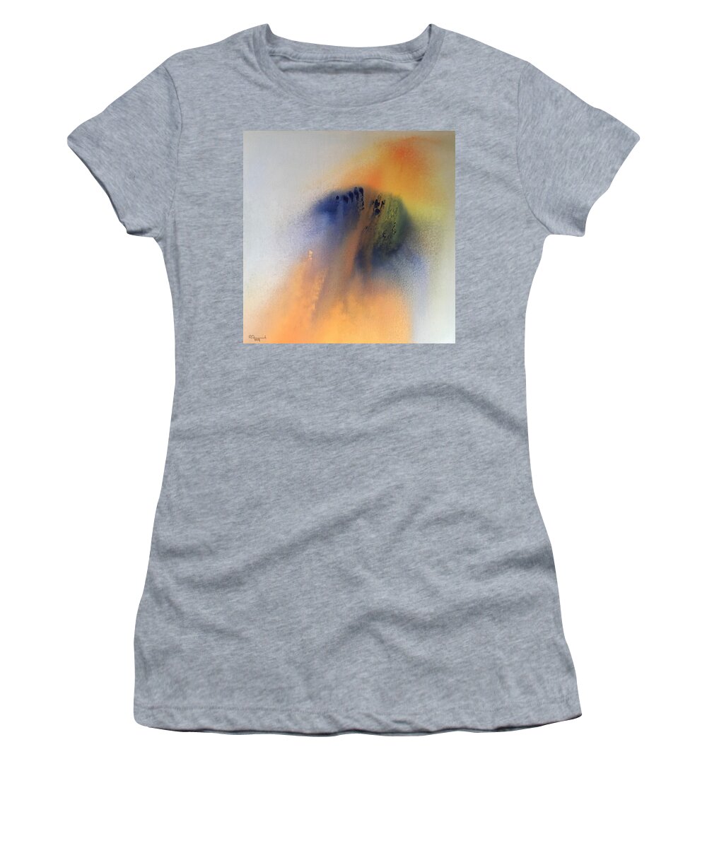 Abstract Women's T-Shirt featuring the painting Aspiring by Ron Durnavich