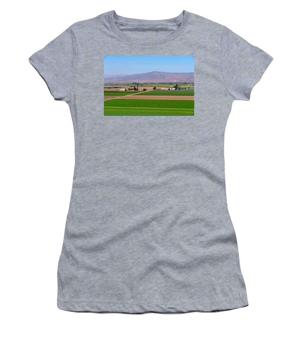 Soledad Women's T-Shirt featuring the photograph August in Soledad, CA by Derek Dean