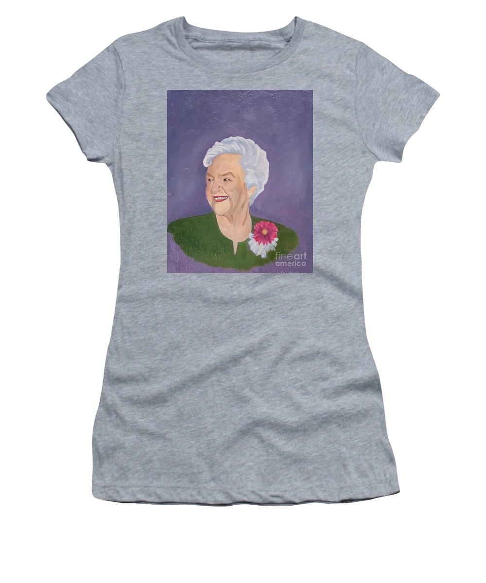 Relative Women's T-Shirt featuring the painting Aunt Ruth by Jerry Walker