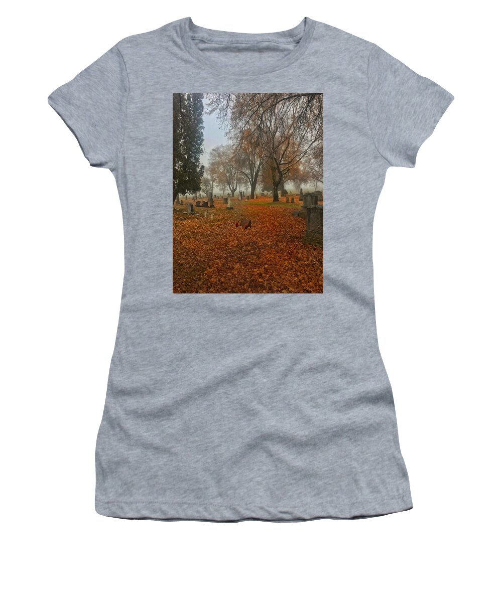 Autumn Women's T-Shirt featuring the photograph Rest In Peace by Jerry Abbott