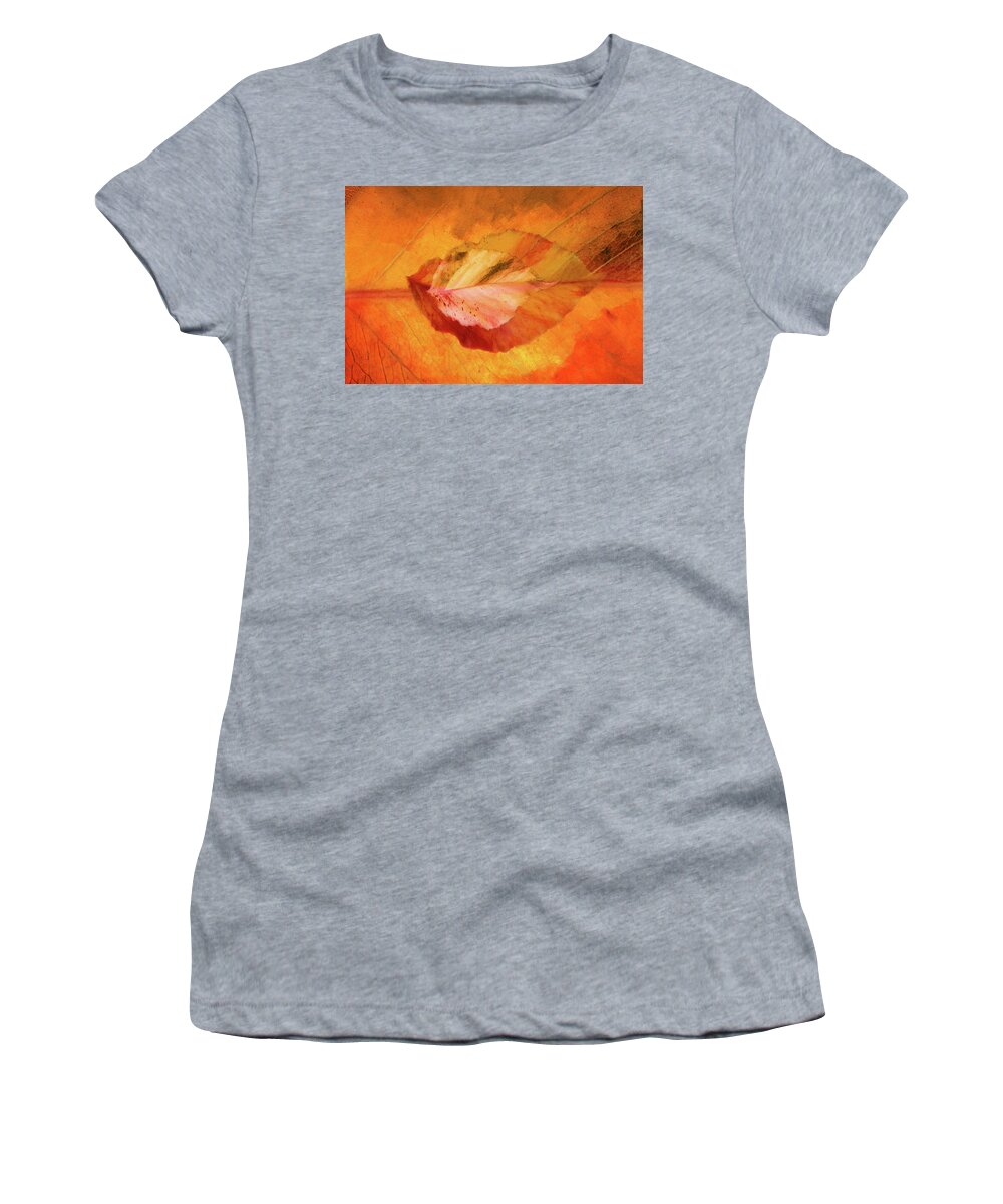 Photography Women's T-Shirt featuring the digital art Autumn Leaves Design by Terry Davis
