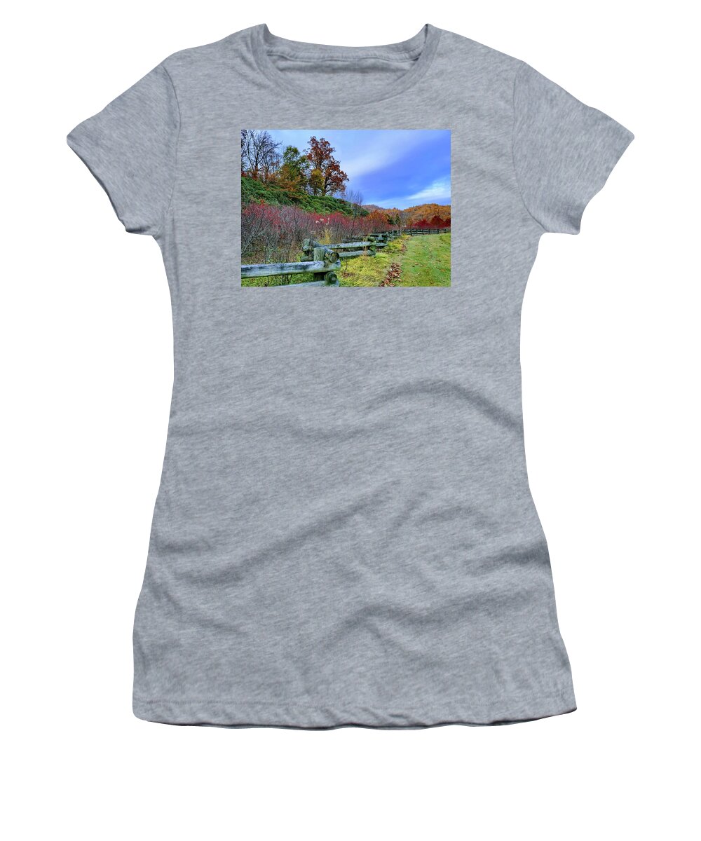 Autumn Women's T-Shirt featuring the photograph Autumn Still by Allen Nice-Webb