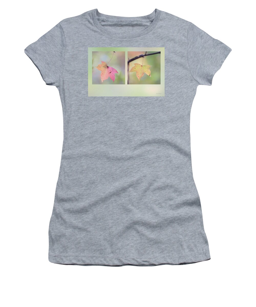 Liquidambar Women's T-Shirt featuring the photograph Autumn Sweetgum by Phil And Karen Rispin