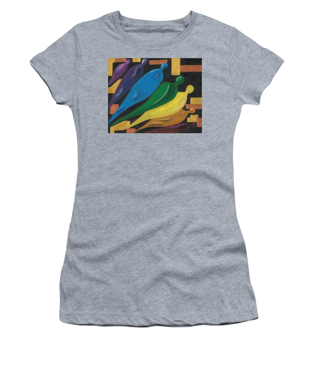 Spiritual Women's T-Shirt featuring the painting Awakening to Spirit by Esoteric Gardens KN