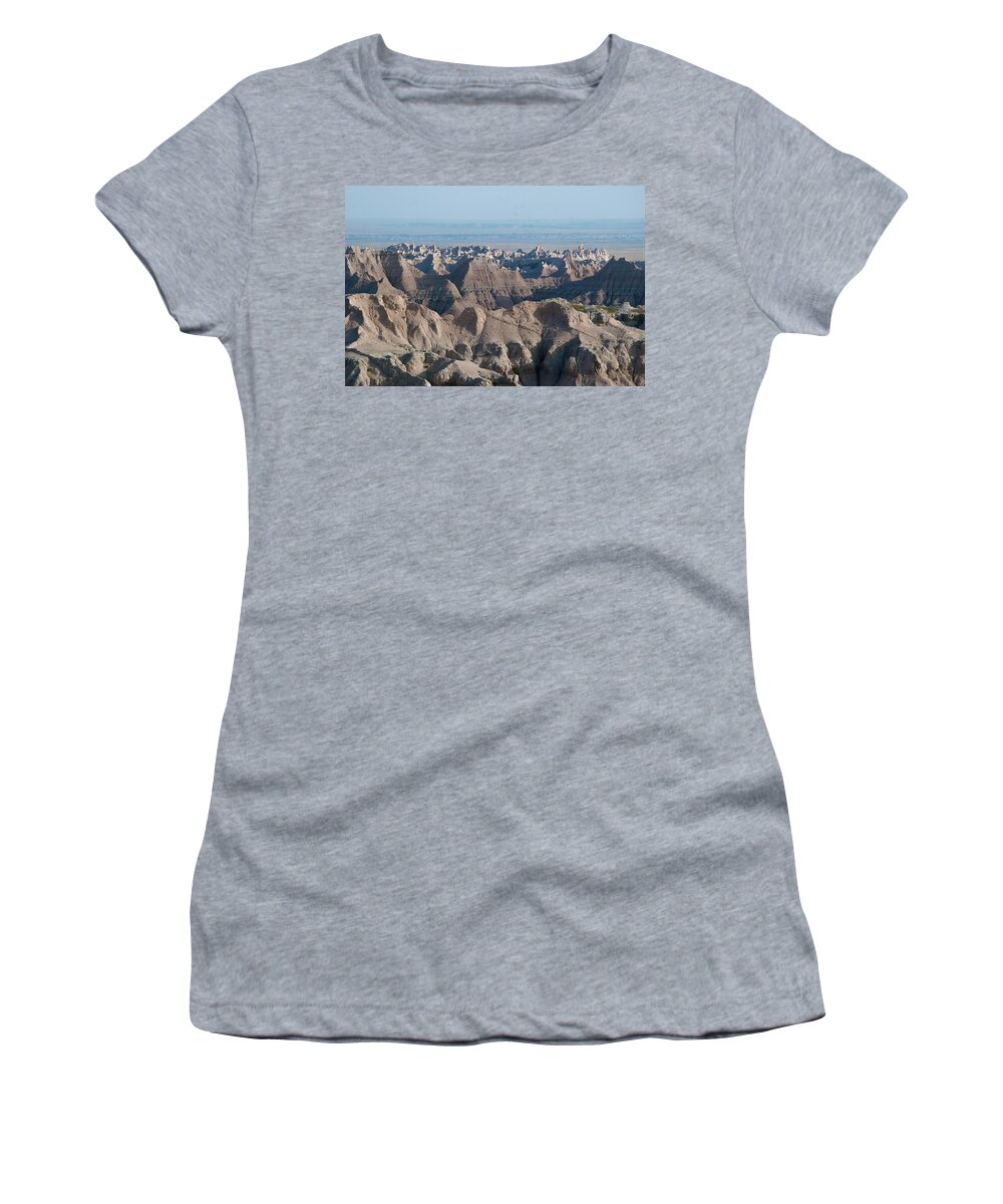 Badlands Women's T-Shirt featuring the photograph Badlands by Gordon Sarti