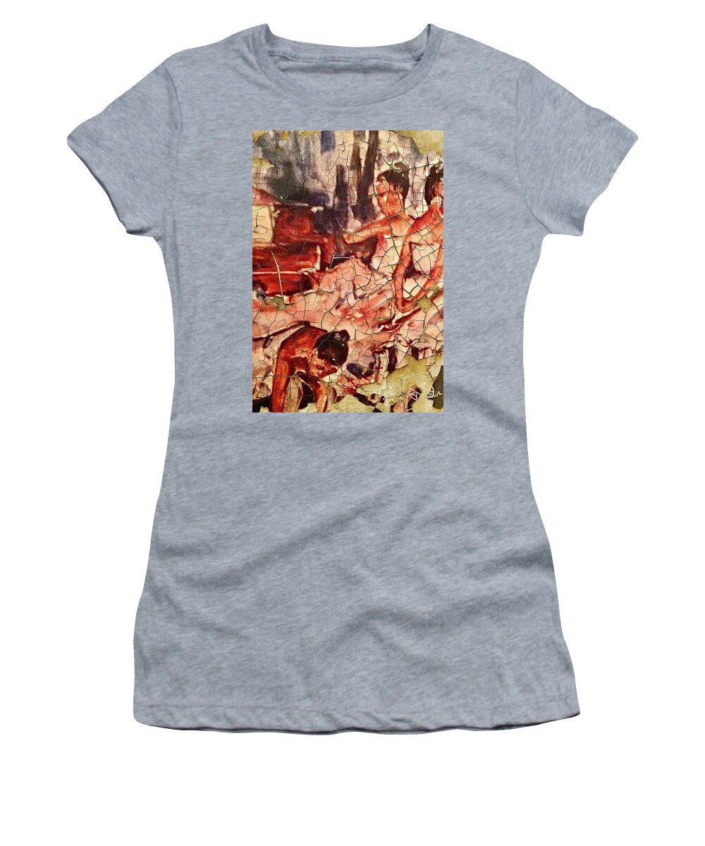  Women's T-Shirt featuring the painting Ballerina 2.0 by Angie ONeal