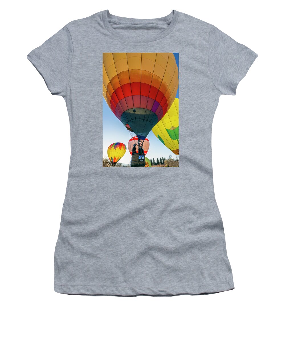  Women's T-Shirt featuring the photograph Balloons2 by John T Humphrey