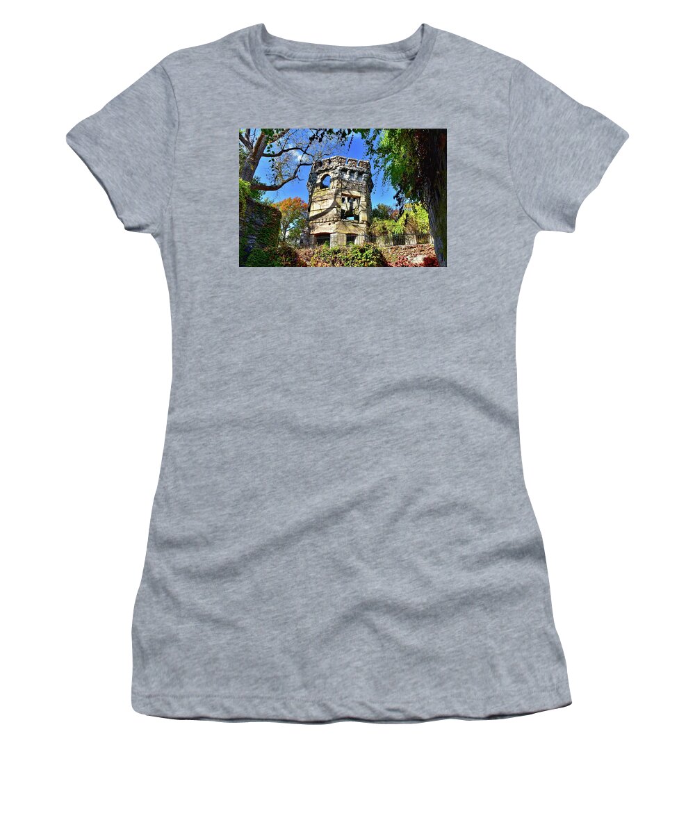Bancroft Women's T-Shirt featuring the photograph Bancroft's Castle by Monika Salvan