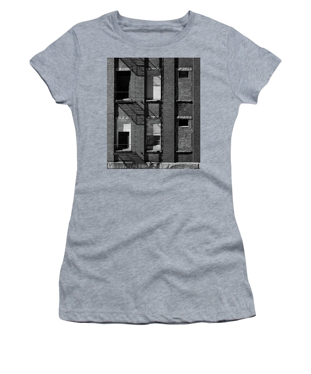 Bates Women's T-Shirt featuring the photograph Bates Wall Sunset by Bob Orsillo