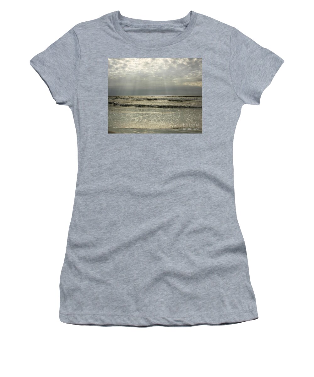 Sunlight Women's T-Shirt featuring the photograph Beams of Wonder by Kimberly Furey