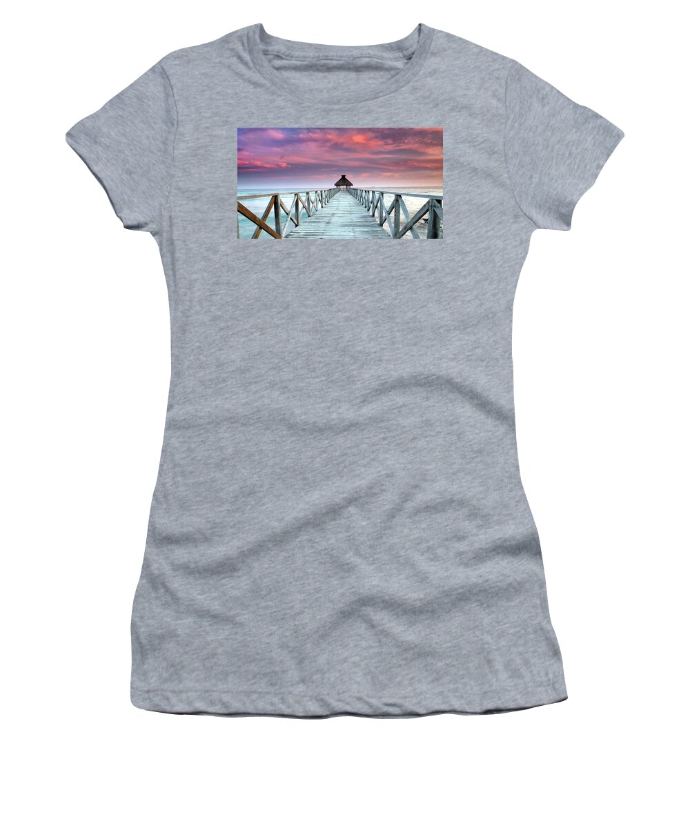  Women's T-Shirt featuring the photograph Beautiful Carribbean by William Rainey