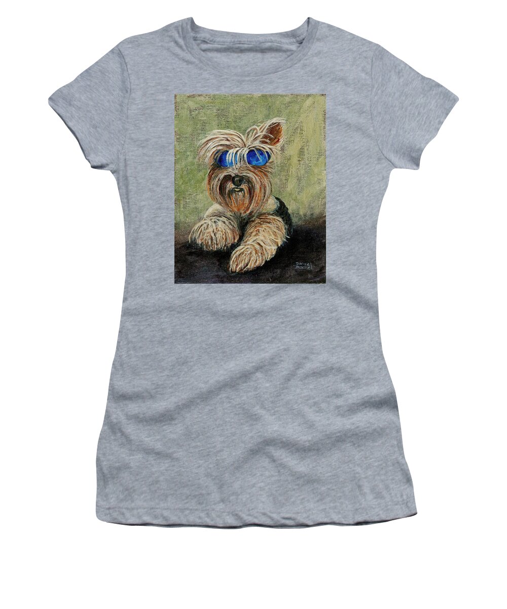 Dog Women's T-Shirt featuring the painting Bella by Darice Machel McGuire