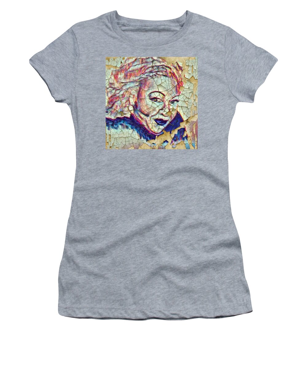 Women's T-Shirt featuring the painting Beloved Toni by Angie ONeal