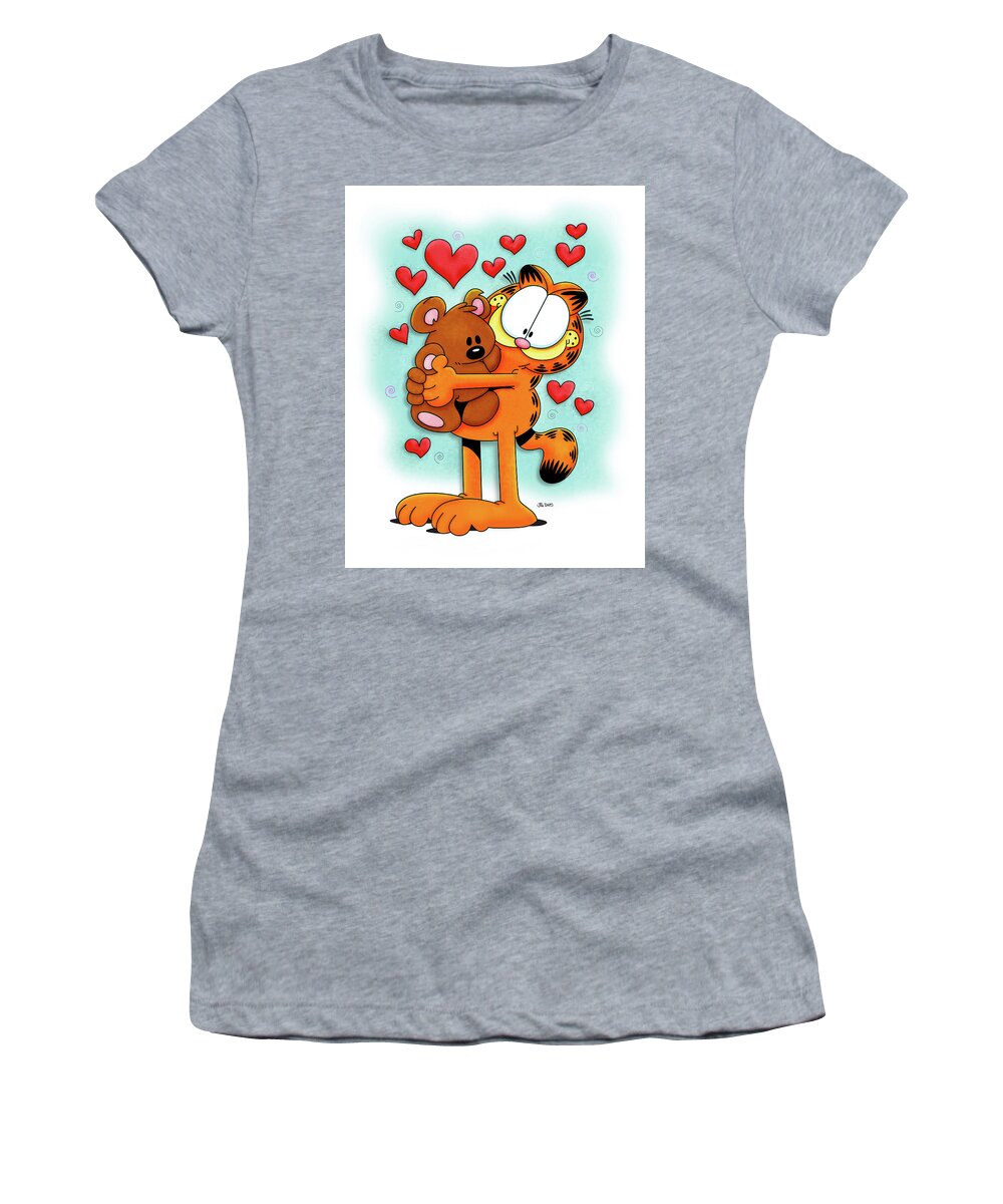 Garfield Women's T-Shirt featuring the digital art Best Friends by Gary Bodnar