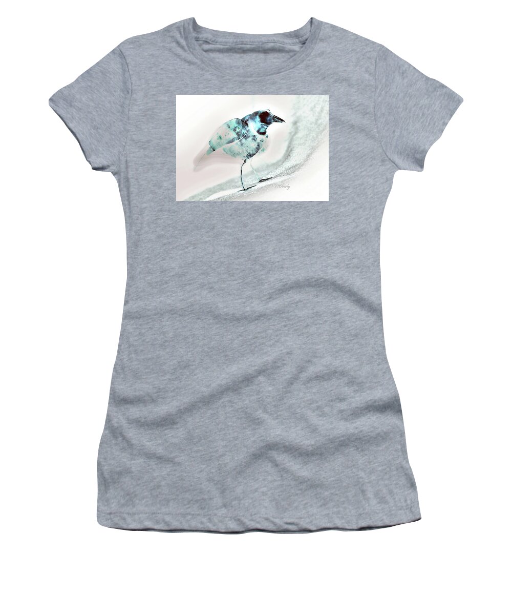 Bird Sculpture-abstract Women's T-Shirt featuring the photograph Bird Sculpture-Abstract by Natalie Dowty