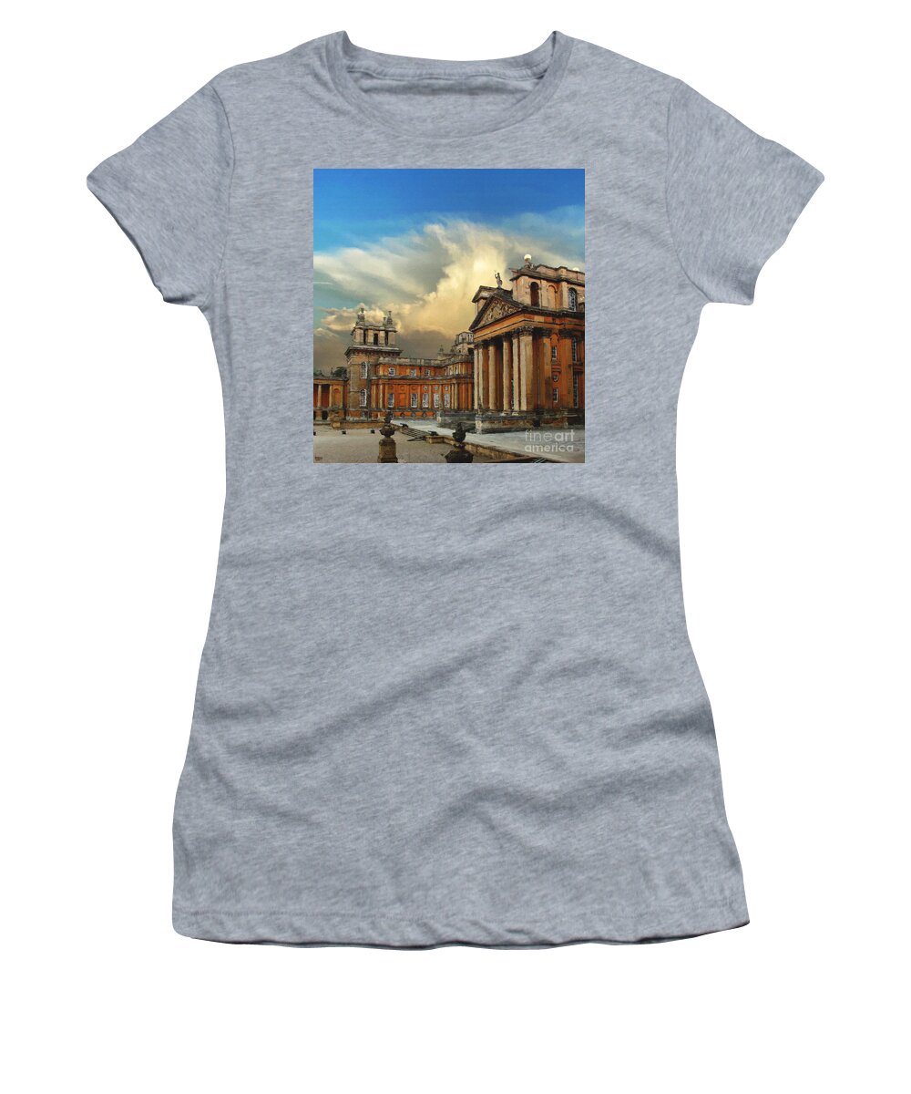 Winston Churchill Women's T-Shirt featuring the photograph Blenheim Palace Three by Brian Watt