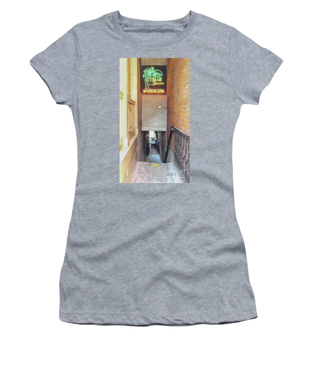 Blind Lemon Women's T-Shirt featuring the photograph Blind Lemon by Bentley Davis