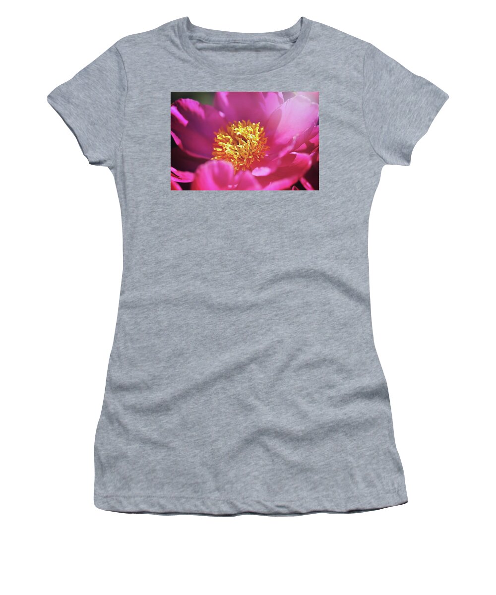  Women's T-Shirt featuring the photograph Blooming Pinkie by Nicole Engstrom