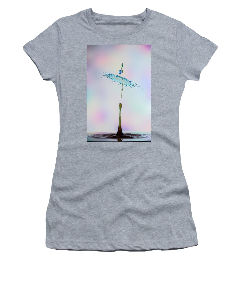 Abstract Women's T-Shirt featuring the photograph Blue Canopy by Sue Leonard