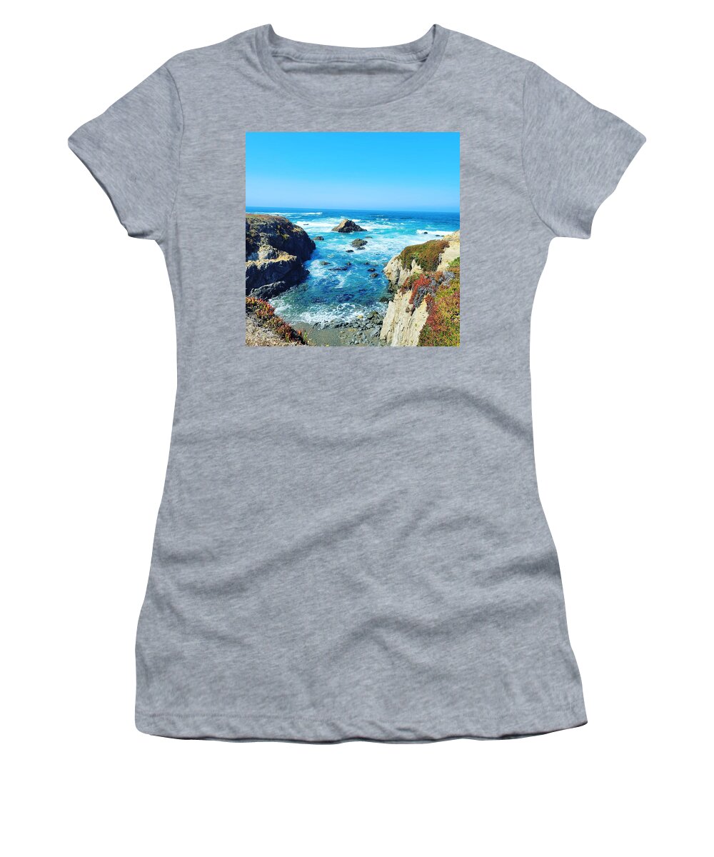 Donna Crosby Women's T-Shirt featuring the photograph Botanical Garden Coastal by Donna Crosby