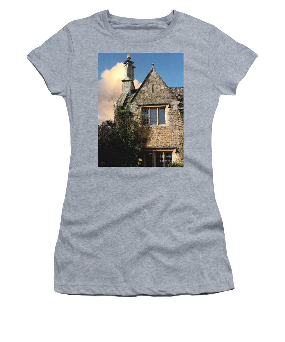 Bourton-on-the-water Women's T-Shirt featuring the photograph Bourton Sunset by Brian Watt