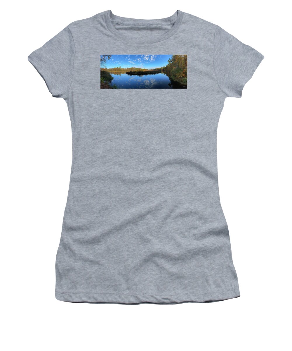 Boyden Women's T-Shirt featuring the photograph Boyden XIV Autumn Pano Color by David Gordon