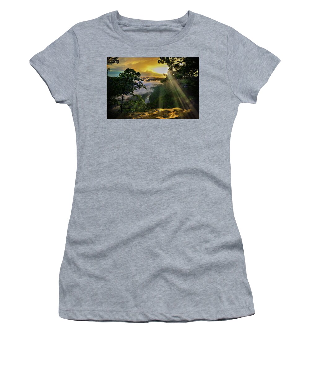 Nature Women's T-Shirt featuring the photograph Break of Dawn by Lisa Lambert-Shank