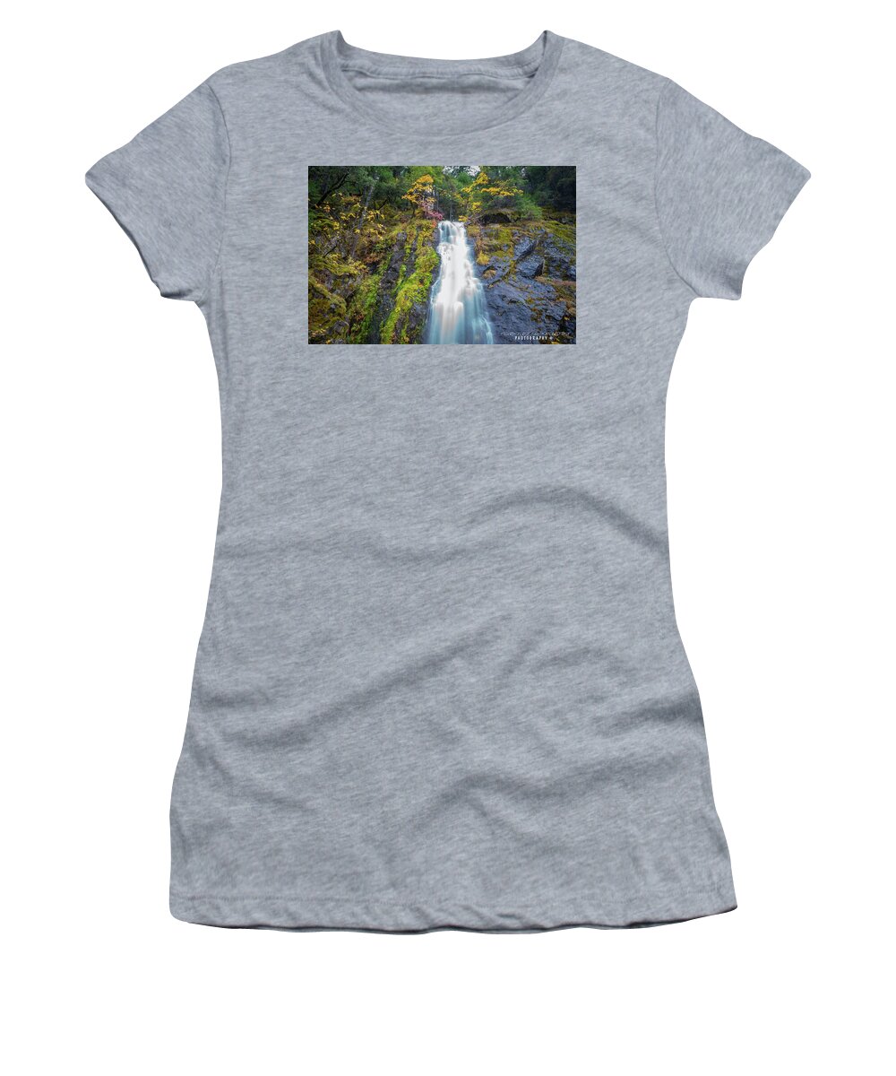 Landscape Women's T-Shirt featuring the photograph Bridal Veil Falls by Devin Wilson