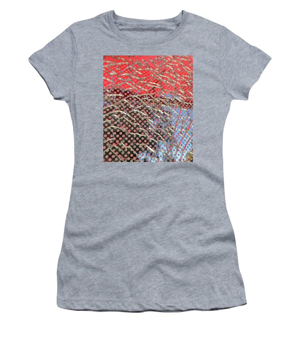 Bus Stop Women's T-Shirt featuring the photograph Bus Stop Series 1-1 by J Doyne Miller