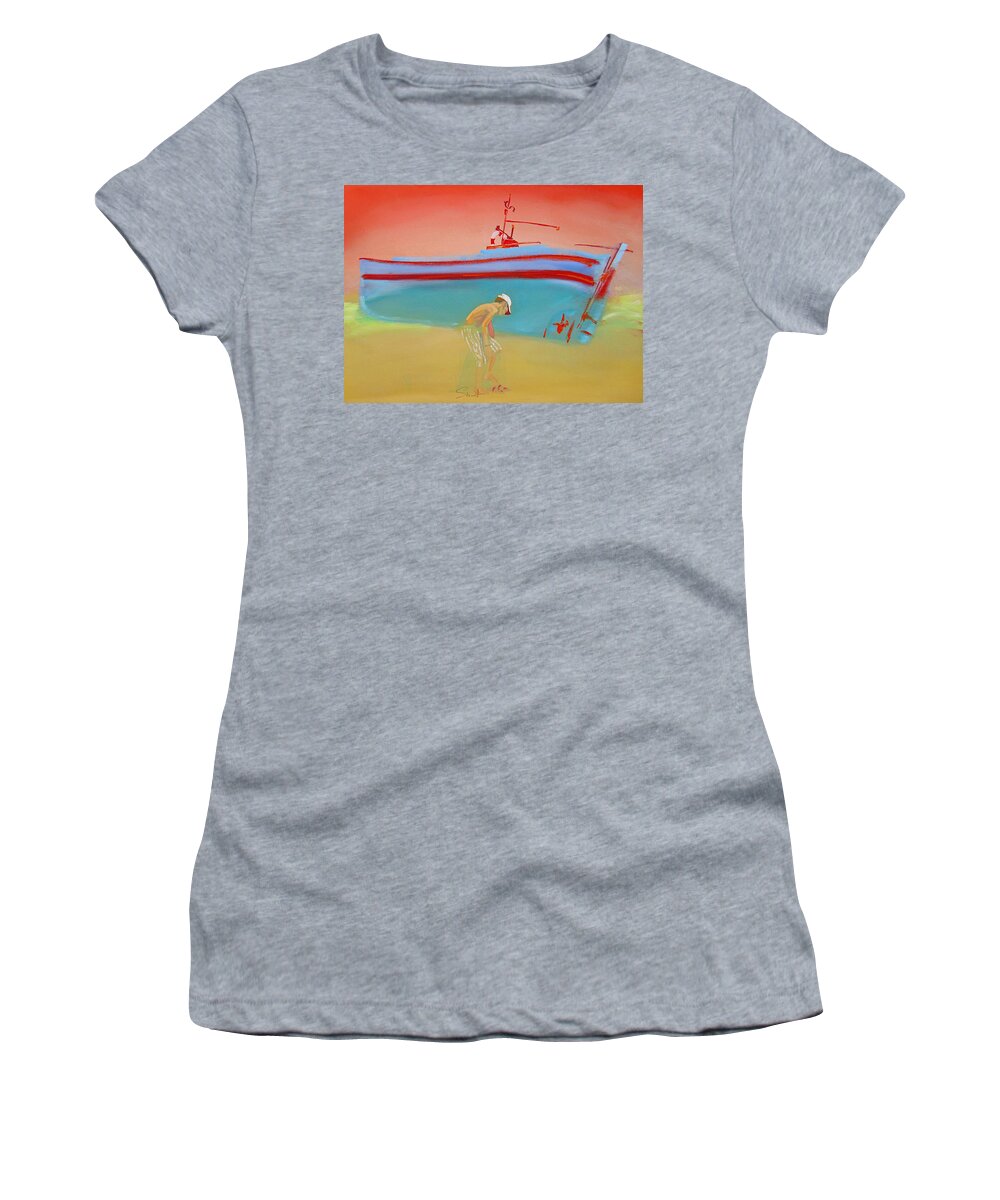 Boy Women's T-Shirt featuring the painting Cabin Boy by Charles Stuart