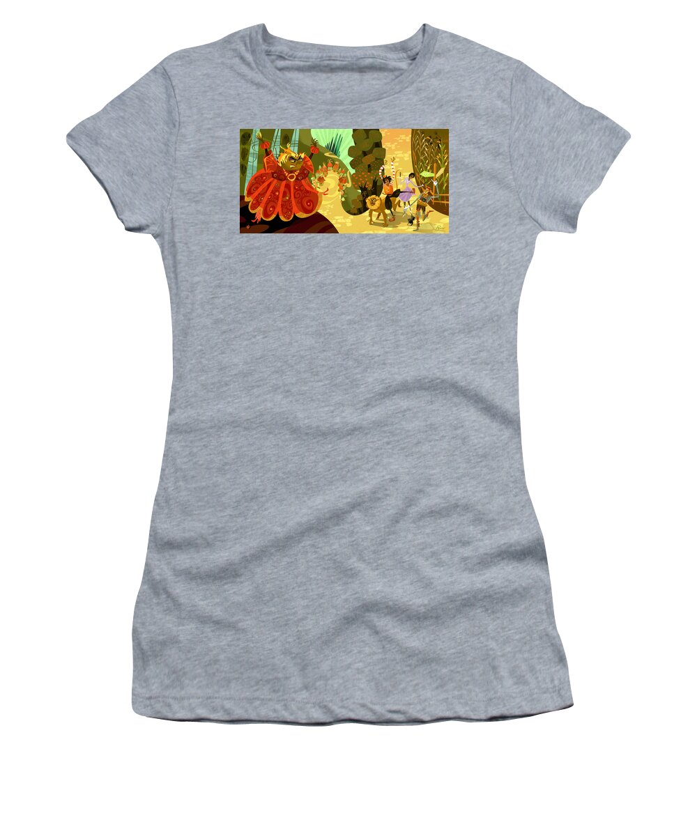 The Wiz Women's T-Shirt featuring the digital art Ease On Down The Road by Alan Bodner