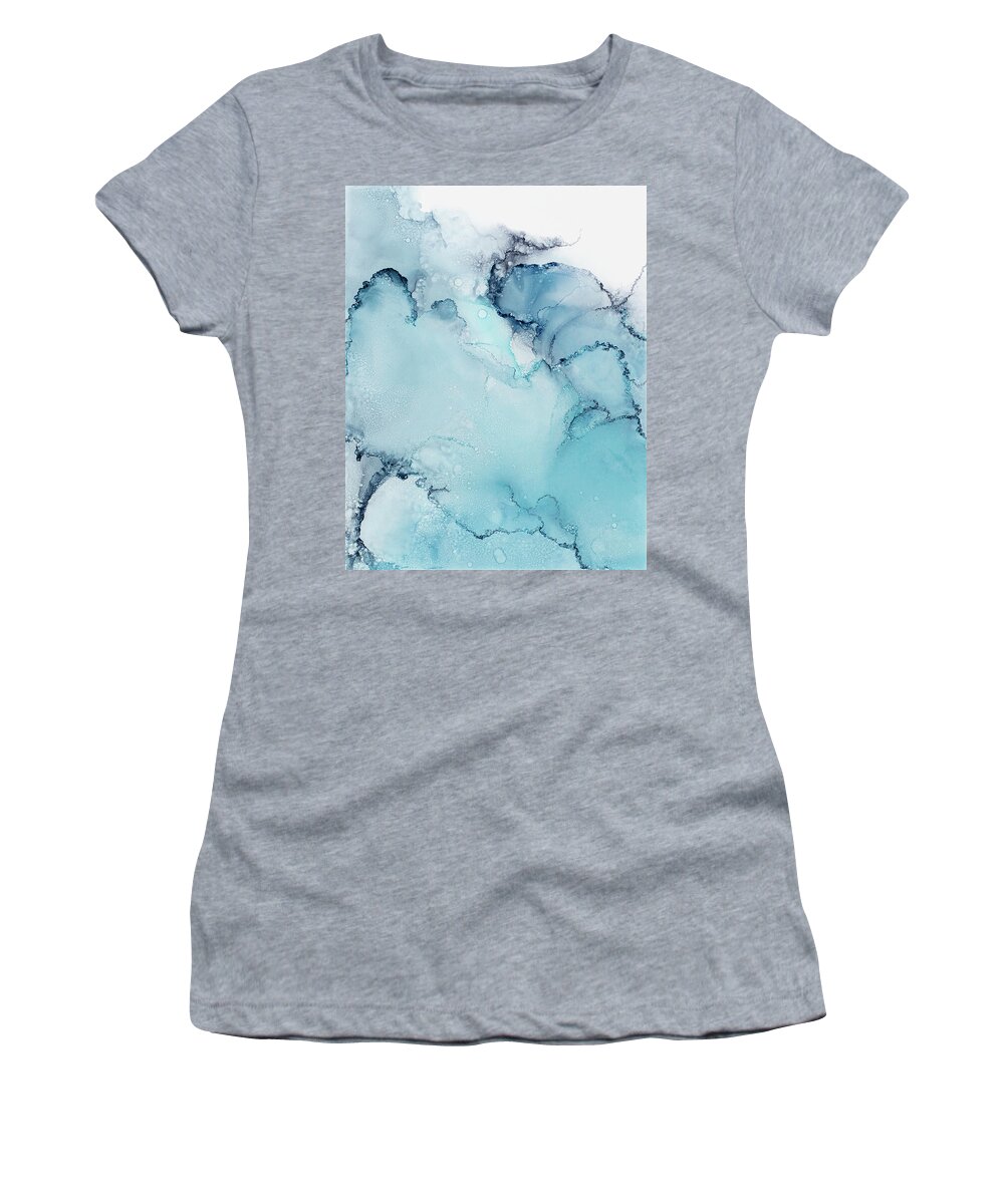 Water Women's T-Shirt featuring the painting Capri by Tamara Nelson