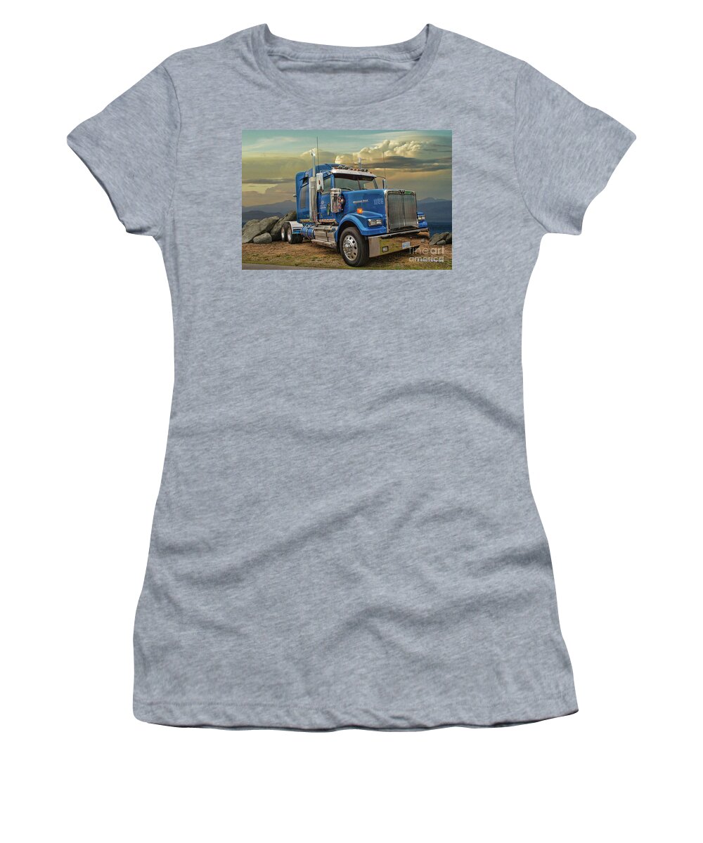 Big Rigs Women's T-Shirt featuring the photograph Catr9309-19 by Randy Harris