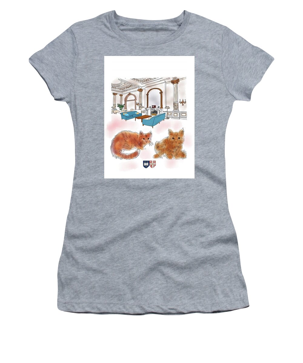  Women's T-Shirt featuring the drawing O and C #14 by Dan CohnSherbok